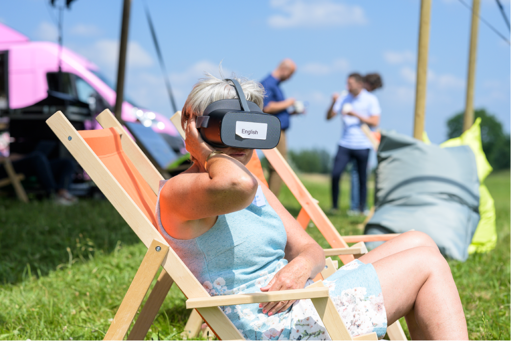 Hoogheemraadschap de Stichtse Rijnlanden – bezoeker met VR-bril